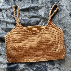 Aerie (L) knitted crop top